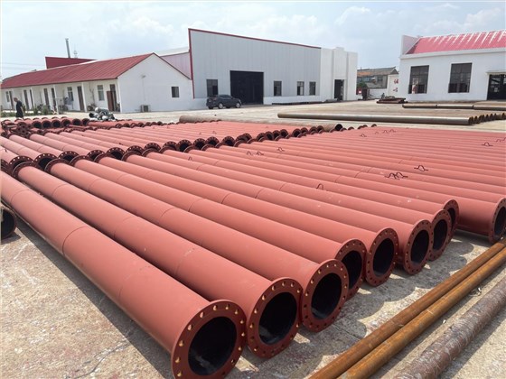 耐磨陶瓷输灰管道自蔓延